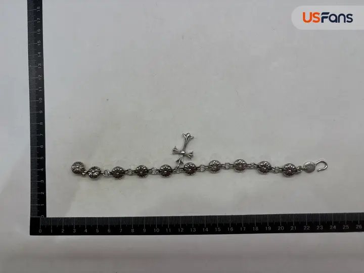Chrome Hearts Thick Bracelet With Cross QC photo 3