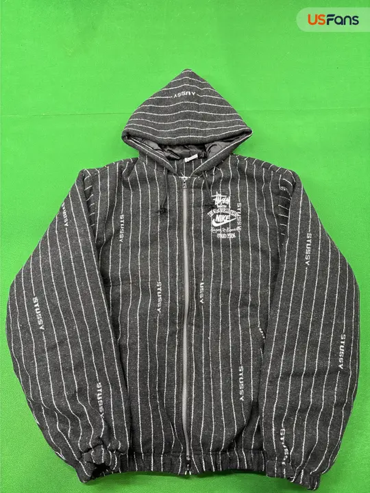 Nike x Stussy Striped Wool Jacket QC photo 10
