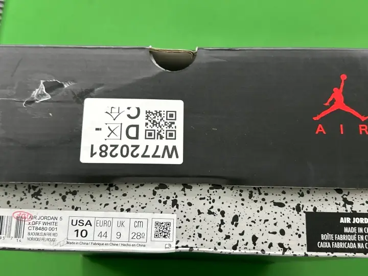 Jordan 5 Muslin x Off-White QC photo 9