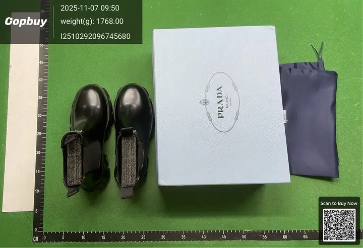 Prada Monolith Leather Chelsea Boots QC photo 8