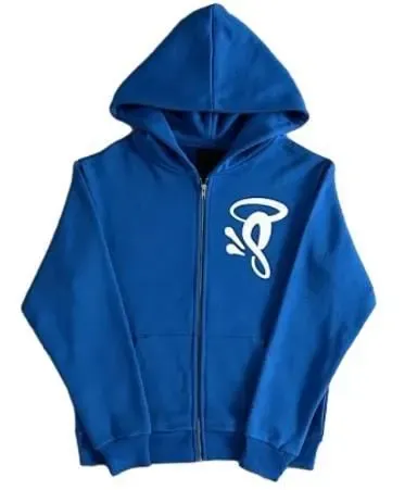 Syna Zip Hoodie in Blue CW rep