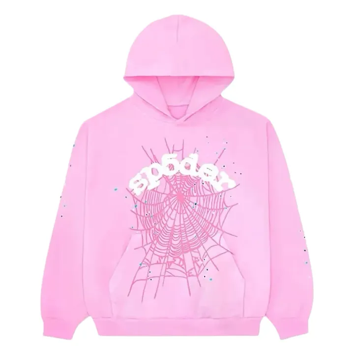 Sp5der Pink Hoodie rep